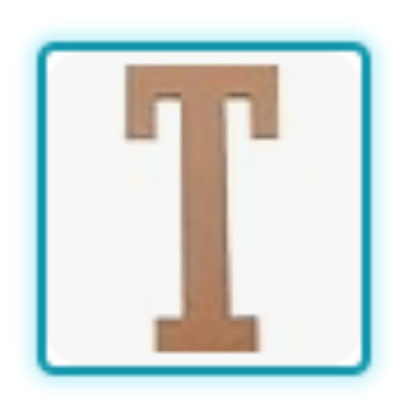 JoePauls Other - JoePaul's Crafts - 12" Pixelated Video Game Wooden Letter T
